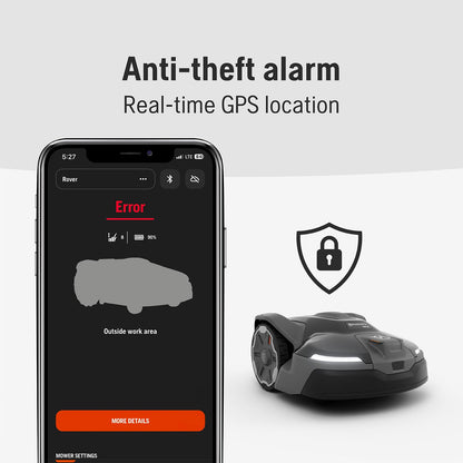 Husqvarna 440iQ Automower Robotic Mower, 2 Acre Mowing Capacity, Wire Free Robot Lawn Mower with Charging Station, RS1 EPOS Reference Station and Replacement Blades