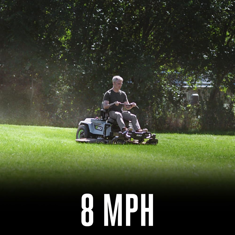 EGO Power+ Electric Riding Lawn Mower, 52" Deck with Zero Turn Radius, Includes (6) 56V 12.0Ah Batteries and Charger - ZT5207L