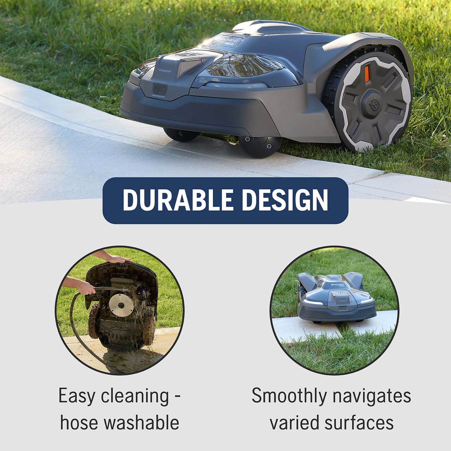Husqvarna 440iQ Automower Robotic Mower, 2 Acre Mowing Capacity, Wire Free Robot Lawn Mower with Charging Station, RS1 EPOS Reference Station and Replacement Blades